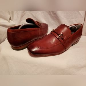 Ted Baker Daiser Bar Loafers in Tan Leather Sz 10.5